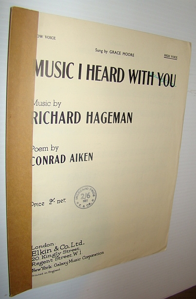 Music I Heard With You - Sheet Music for Piano and High Voice
