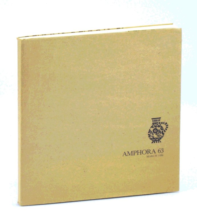Amphora 63: From Hand to Hand - A Gathering of Book Arts in British Columbia