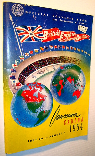 British Empire and Commonwealth Games - Official Souvenir Book and Programme of Events, Vancouver, Canada, July 30 - August 7, 1954