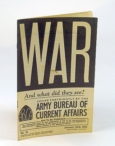 WAR: And What Did They See, No. 36, January (Jan) 23rd, 1943 - Maritime Artillery