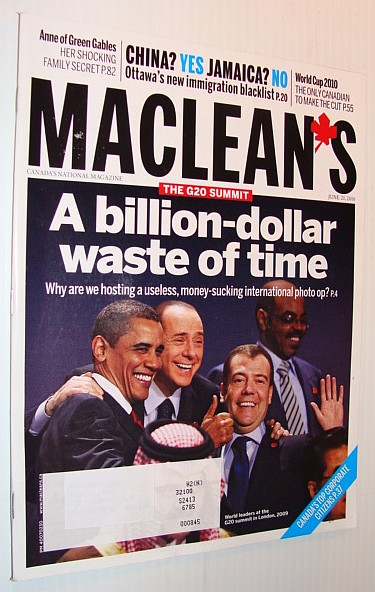 Image for Maclean's Magazine, June 21, 2000: G20 - A Billion Dollar Waste of Time Maclean's Magazine, June 21, 2000: G20 - A Billion Dollar Waste of Time