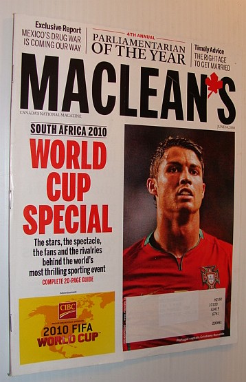 Image for Maclean's Magazine, 14 June 2010: World Cup Special - South Africa 2010 Maclean's Magazine, 14 June 2010: World Cup Special - South Africa 2010