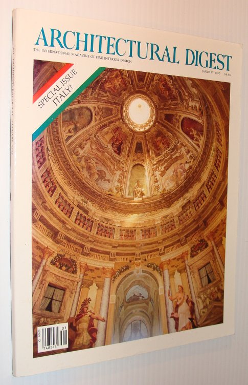 Architectural Digest Magazine, January 1990 *Special Italy Issue*