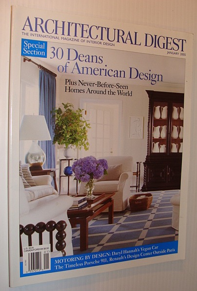 Architectural Digest Magazine, January 2005 *30 Deans of American Design*