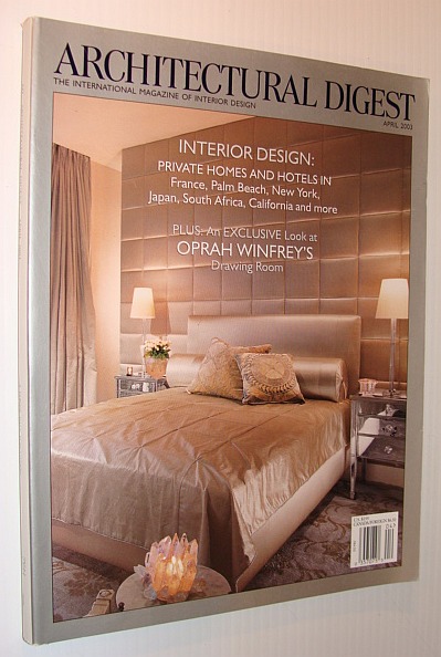 Architectural Digest Magazine, April 2003 *Oprah Winfrey's Drawing Room*