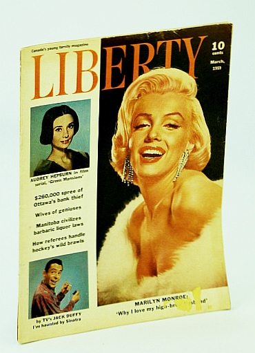 Image for Liberty - Canada's Young Family Magazine, March (Mar.) 1959 - Marilyn Monroe Cover Liberty - Canada's Young Family Magazine, March (Mar.) 1959 - Marilyn Monroe Cover