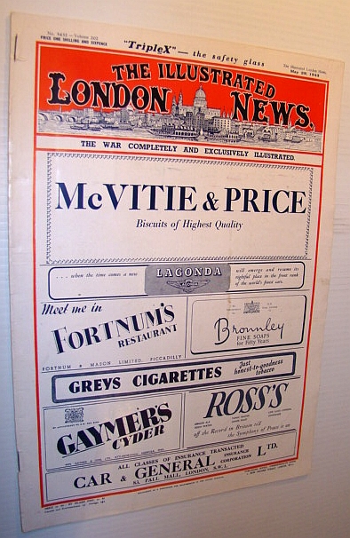 The Illustrated London News, Saturday, May 29, 1943 - The War Completely and Exclusively Illustrated - Dambusters Centerfold Illustration