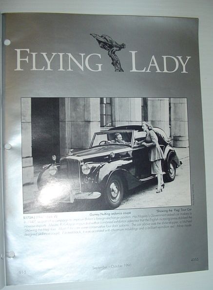 Flying Lady - The Periodical of the Rolls-Royce Owner's Club, Inc., September/October 1991