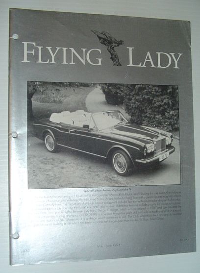 Flying Lady - The Periodical of the Rolls-Royce Owner's Club, Inc., May/June 1993