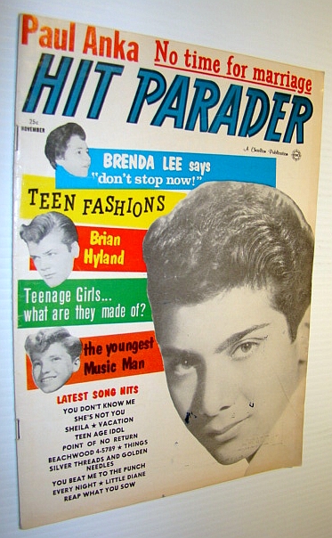 Hit Parader Magazine, November 1962 Vol. XXI No. 8