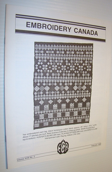 Embroidery Canada Magazine, February 1989