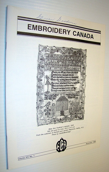 Embroidery Canada Magazine, November 1986