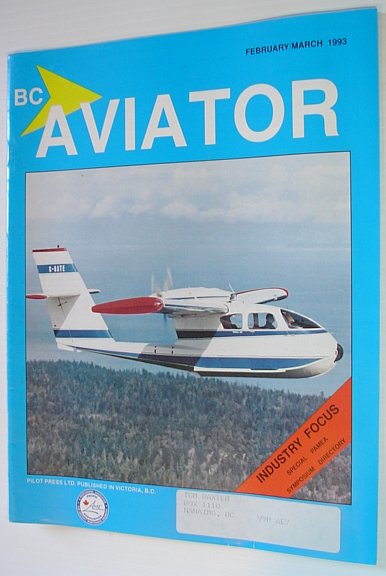 Image for BC (British Columbia) Aviator Magazine: February/March 1993 BC (British Columbia) Aviator Magazine: February/March 1993