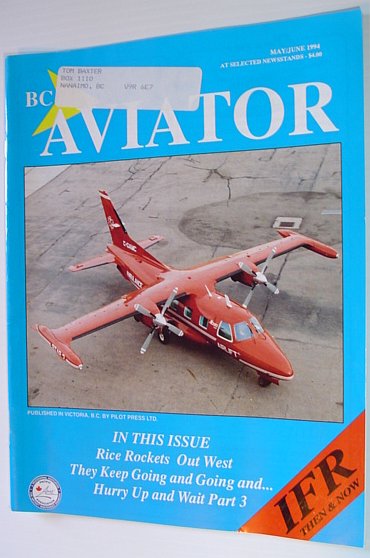 Image for BC (British Columbia) Aviator Magazine: May/June 1994 - IFR Then and Now BC (British Columbia) Aviator Magazine: May/June 1994 - IFR Then and Now