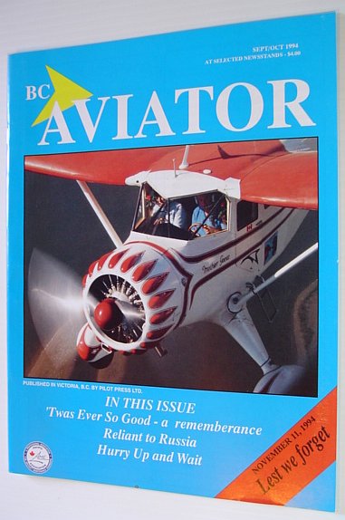 Image for BC (British Columbia) Aviator Magazine: September/October 1994 BC (British Columbia) Aviator Magazine: September/October 1994
