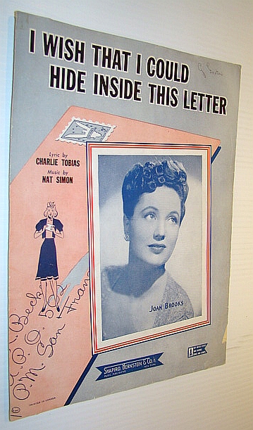 Image for I Wish That I Could Hide Inside This Letter: Sheet Music for Voice and Piano with Guitar Chords I Wish That I Could Hide Inside This Letter: Sheet Music for Voice and Piano with Guitar Chords