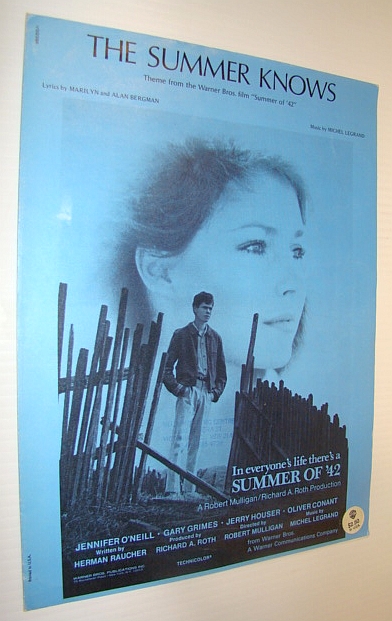 The Summer Knows - Sheet Music for Piano and Voice (Theme from the Warner Bros. Film 