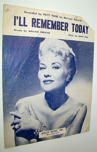 I'll Remember Today: Sheet Music for Piano and Voice with Ukulele Chords
