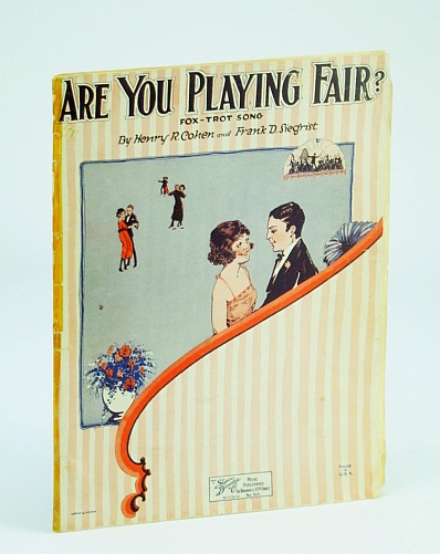 Image for Are You Playing Fair - Sheet Music for Piano and Voice : Fox-Trot Song Are You Playing Fair - Sheet Music for Piano and Voice : Fox-Trot Song
