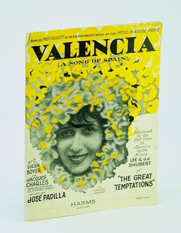 Valencia: Sheet Music for Voice and Piano with Ukulele Chords