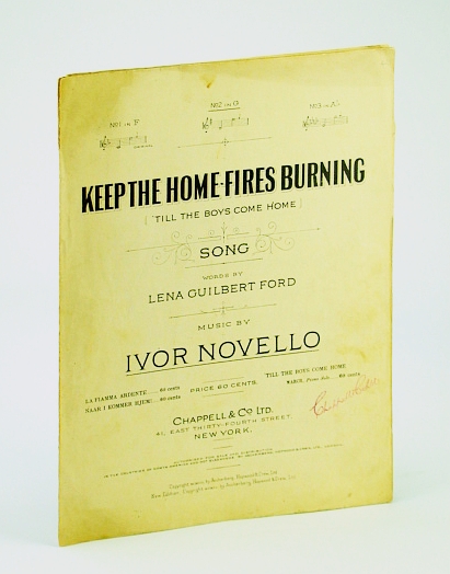 Keep the Home Fires Burning 'Till The Boys Come Home: Sheet Music for Voice and Piano
