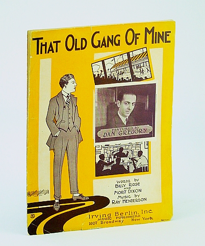 That Old Gang of Mine: Sheet Music for Voice and Piano