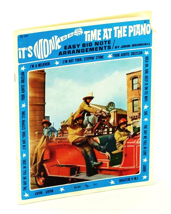 It's Monkees Time At the Piano - Easy Big Note Arrangements: Piano Sheet Music With Lyrics And Chords