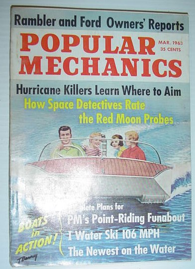 Popular Mechanics, March 1963 *WEATHER CONTROL USING SILVER IODIDE - ILLUSTRATED ARTICLE*