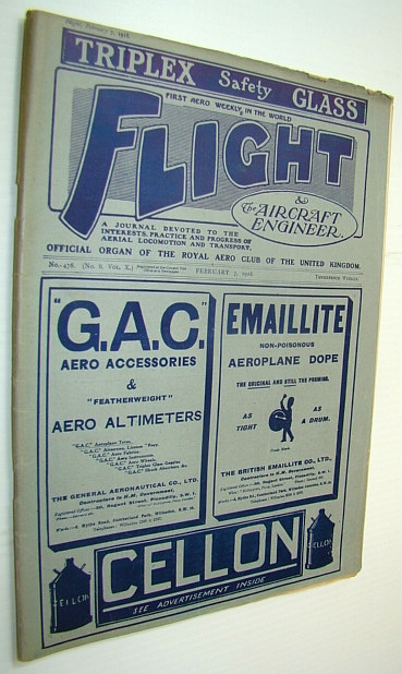 Image for Flight (Magazine) And The Aircraft Engineer, February 7, 1918 - The Italian S.V.A. Fighting Scout Flight (Magazine) And The Aircraft Engineer, February 7, 1918 - The Italian S.V.A. Fighting Scout