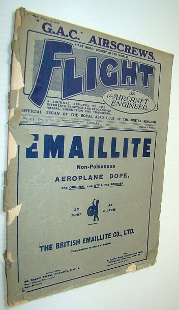 Image for Flight (Magazine) And The Aircraft Engineer, January 31, 1918 - The United Eastern Tractor Biplane Flight (Magazine) And The Aircraft Engineer, January 31, 1918 - The United Eastern Tractor Biplane