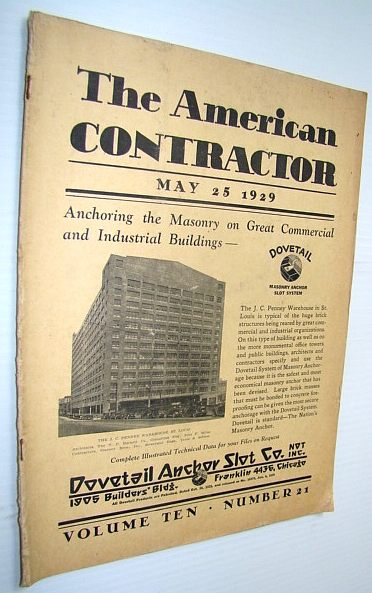 Image for The American Contractor Magazine, May 25, 1929 The American Contractor Magazine, May 25, 1929
