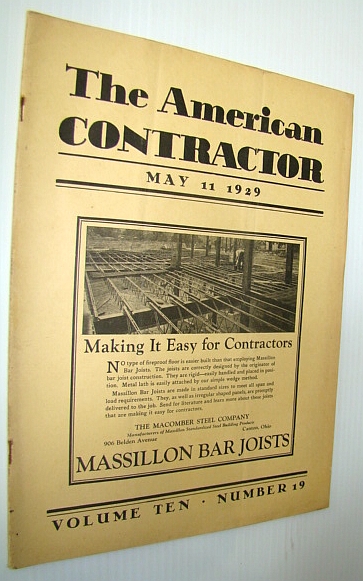 Image for The American Contractor Magazine, May 11, 1929 - Special Safety Issue The American Contractor Magazine, May 11, 1929 - Special Safety Issue