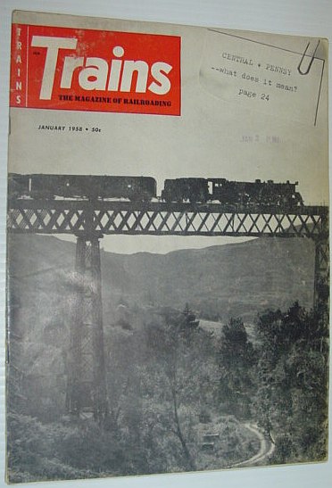 Trains - The Magazine of Railroading: January, 1958