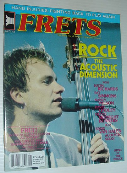 Frets Magazine, November 1983: Includes Article on Hand Injuries and Fighting Back to Play Again