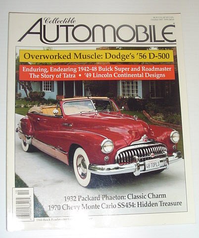 Collectible Automobile Magazine, October 1997