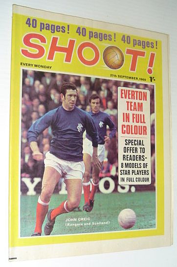 SHOOT! Soccer/Football Magazine, 27 September 1969 *EVERTON TEAM IN FULL COLOUR*