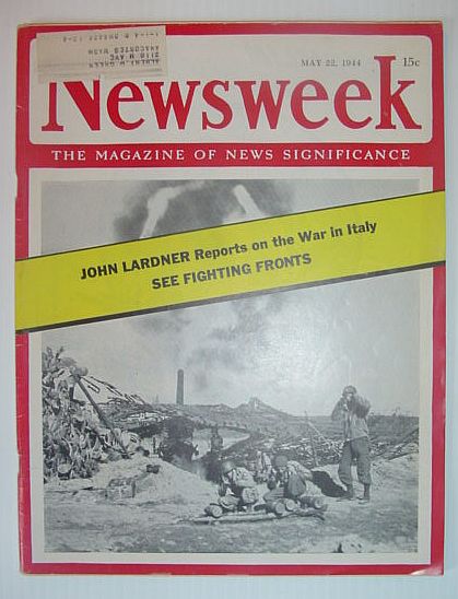 Newsweek Magazine, May 22, 1944 *THE WAR IN ITALY*