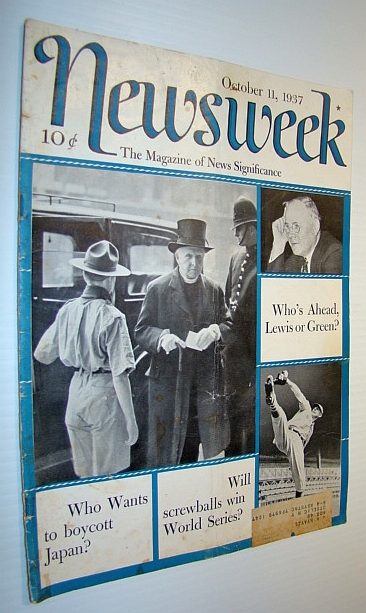 Newsweek Magazine, October 11, 1937