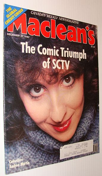 Maclean's Magazine, December 27, 1982 - The Comic Triumph of SCTV - Andrea Martin Cover Photo / The Burzynski Cancer Cure