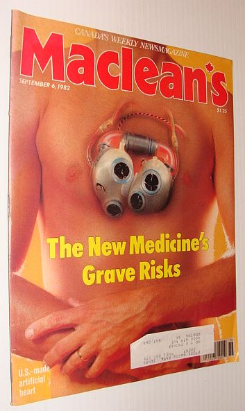 Maclean's Magazine, September 6, 1982 - The New Medicine's Grave Risks