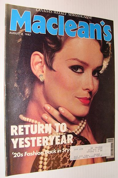 Maclean's Magazine, August 2, 1982 - 1920s Fasion Back in Style