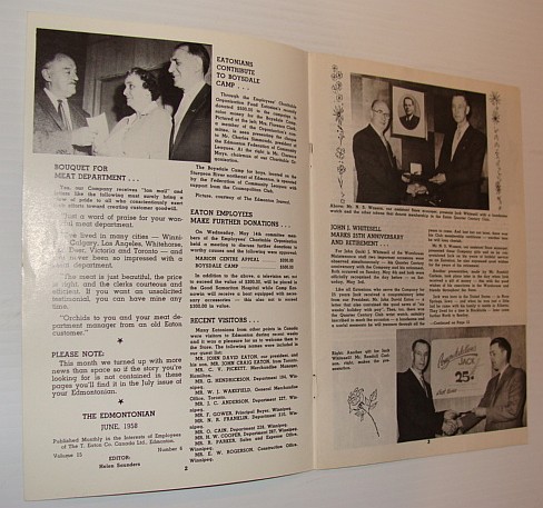 The Edmontonian, June 1958 - Published monthly in the interests of employees of the T. Eaton Co., Western Ltd., Edmonton
