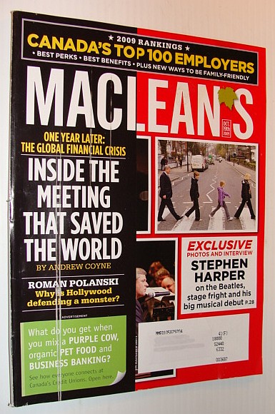 Maclean's Magazine, October 19, 2009 *Stephen Harper's Musical Debut*