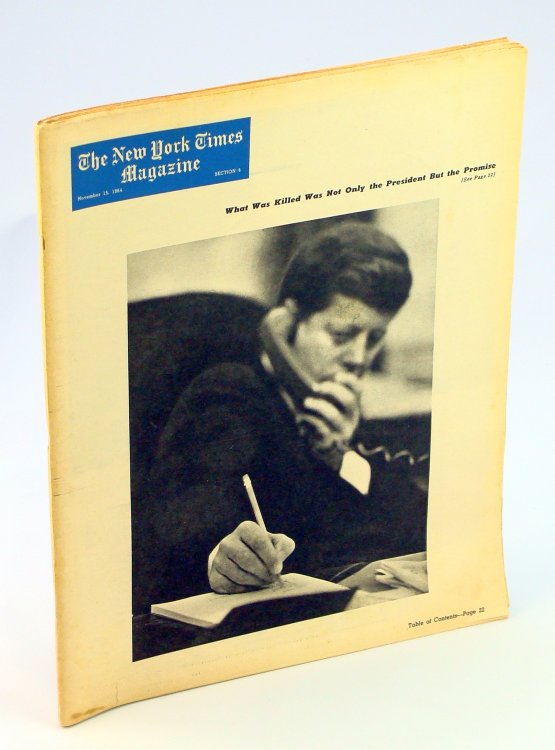 Image for The New York Times Magazine, November 15, 1964 *JFK COVER PHOTO* The New York Times Magazine, November 15, 1964 *JFK COVER PHOTO*