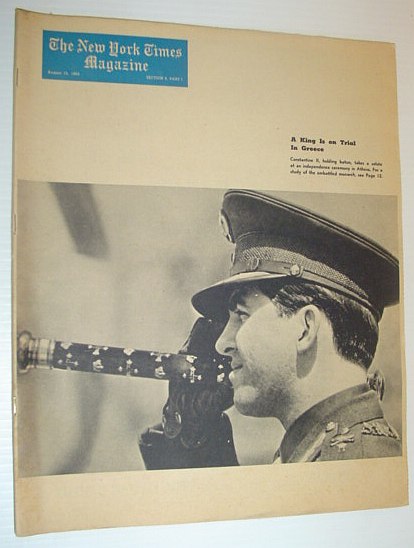 Image for The New York Times Magazine, August 15, 1965 *COVER PHOTO OF GREEK KING CONSTANTINE* The New York Times Magazine, August 15, 1965 *COVER PHOTO OF GREEK KING CONSTANTINE*