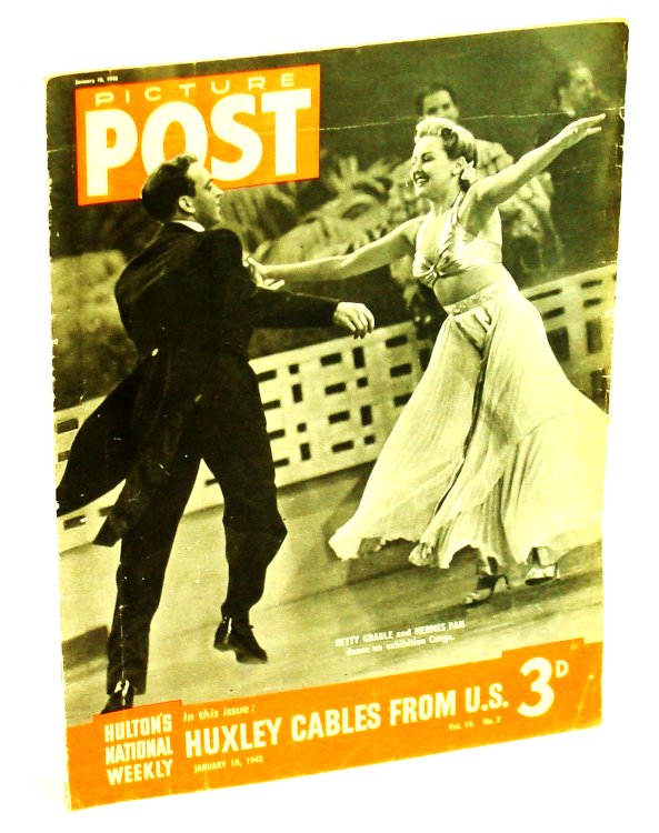 Image for Picture Post - Hulton's National Weekly Magazine, January 10, 1942 - Betty Grable Cover Photo Picture Post - Hulton's National Weekly Magazine, January 10, 1942 - Betty Grable Cover Photo