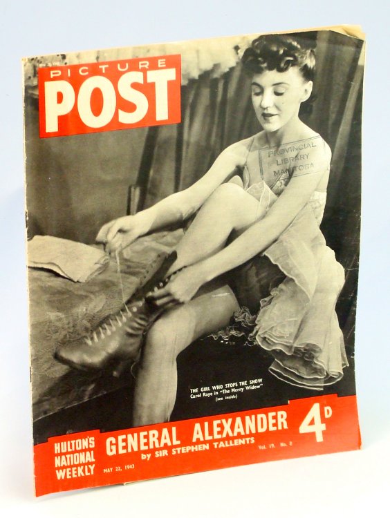 Picture Post - Hulton's National Weekly Magazine, May 22, 1943 - Carold Raye Cover Photo