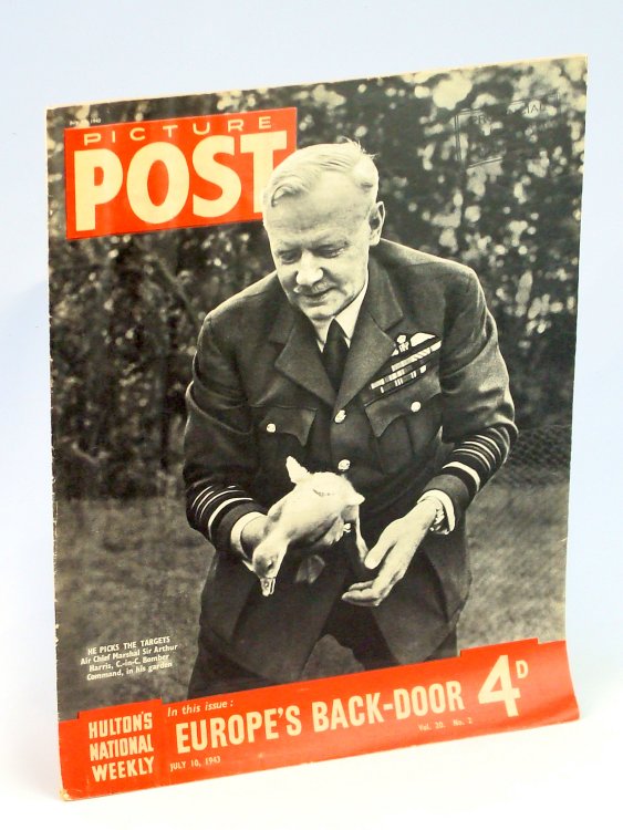 Picture Post - Hulton's National Weekly Magazine, July 10, 1943 - Air Marshal Sir Arthur Harris Cover Photo