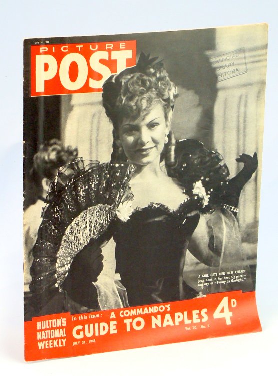 Picture Post - Hulton's National Weekly Magazine, July 31, 1943 - Jean Kent Cover Photo / Commando's Guide To Naples