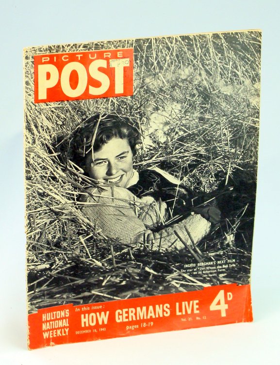 Picture Post - Hulton's National Weekly Magazine, December 18, 1943 - Ingrid Berman Cover Photo / New Patriarch for the Russian Church
